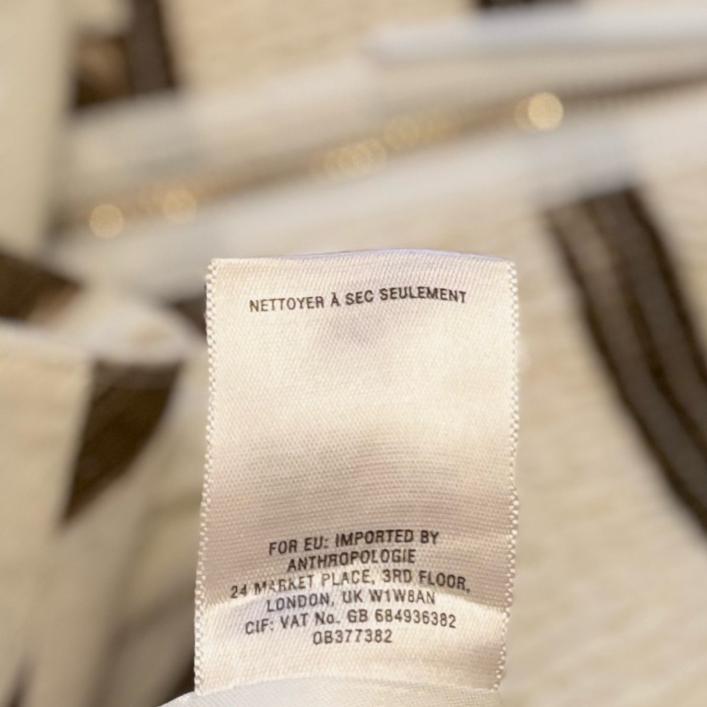 Moulinette Soeurs Paint Stripe Strapless Midi Silk Anthropologie Cocktail Dress - Picture 12 of 12